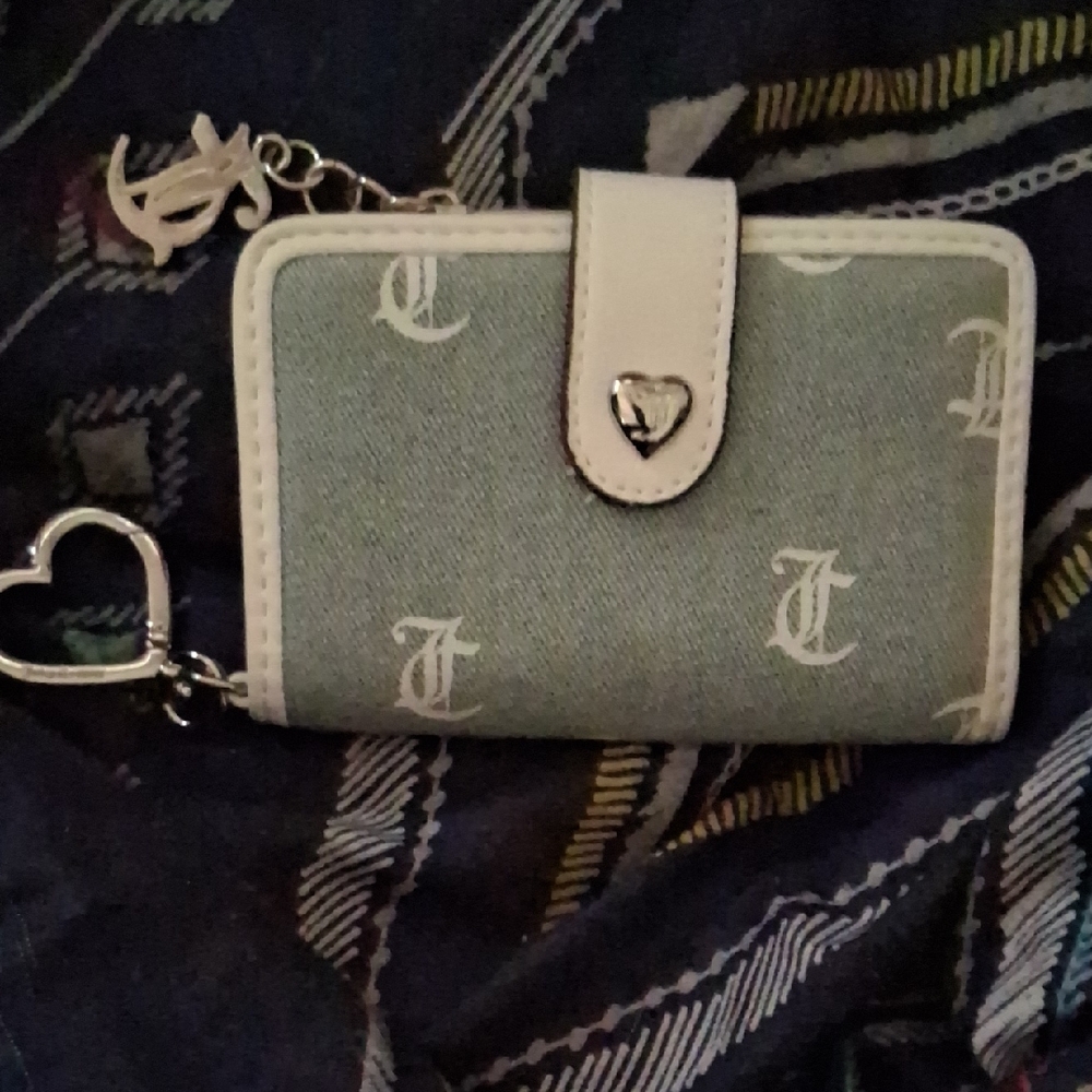 Juicy Couture Blue and White Wallet
